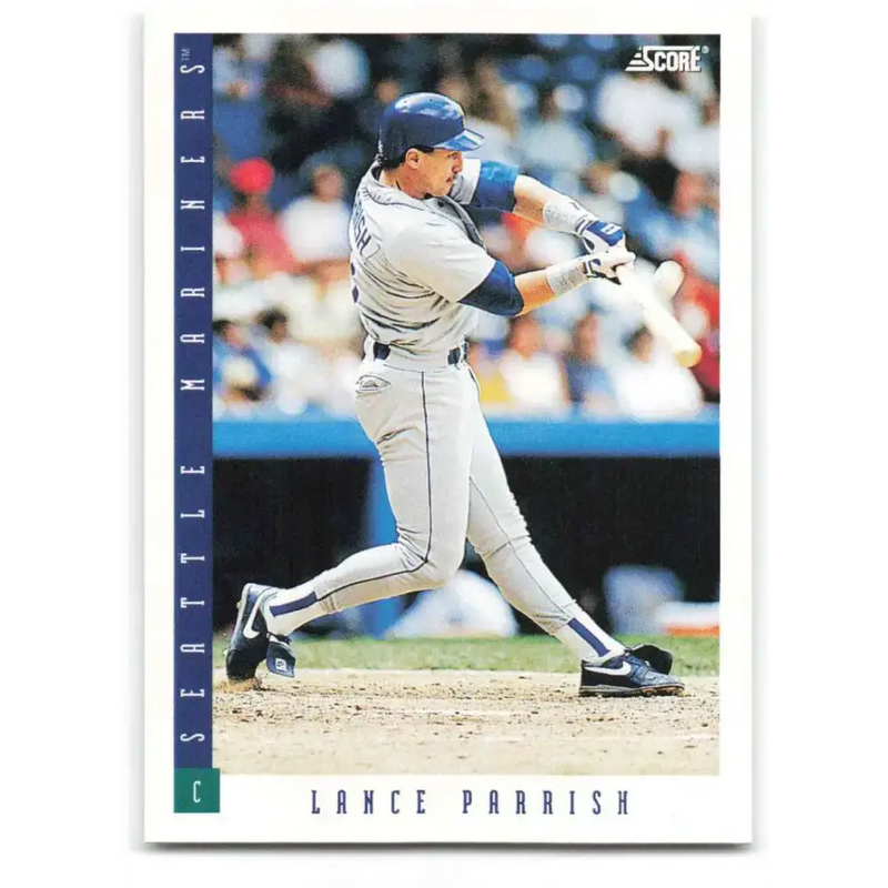 1993 Score #587 Lance Parrish NM-MT Seattle Mariners Baseball Card - Baseball Card Single