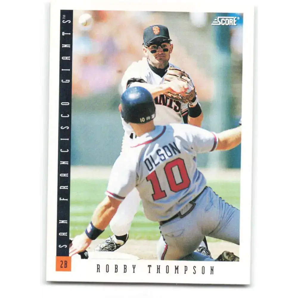 1993 Score #593 Robby Thompson NM-MT San Francisco Giants Baseball Card - Baseball Card Single