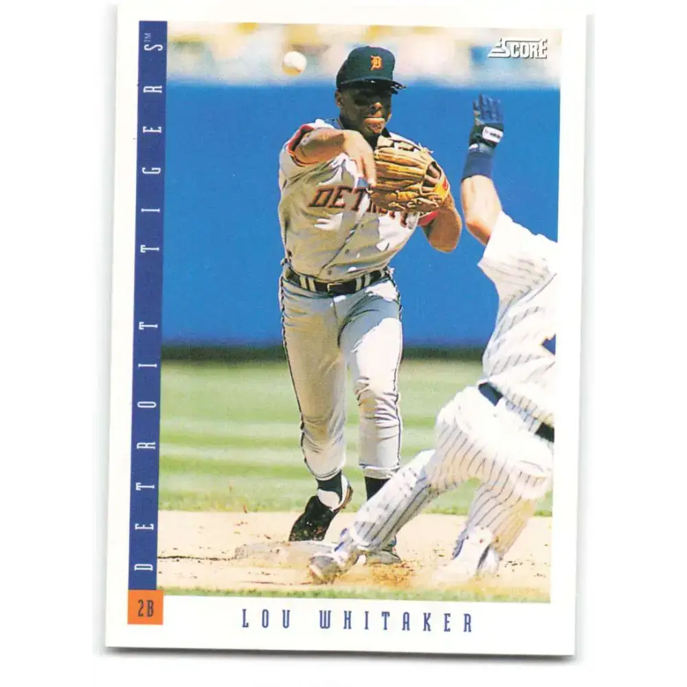 1993 Score #596 Lou Whitaker NM-MT Detroit Tigers Baseball Card - Baseball Card Single