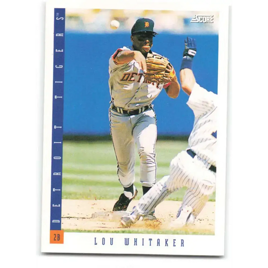 1993 Score #596 Lou Whitaker NM-MT Detroit Tigers Baseball Card - Baseball Card Single