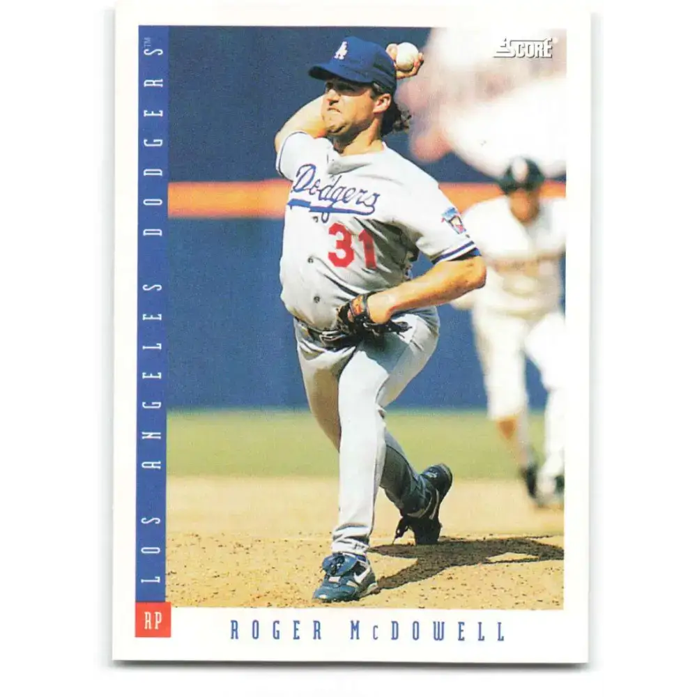 1993 Score #605 Roger McDowell NM-MT Los Angeles Dodgers Baseball Card - Baseball Card Single