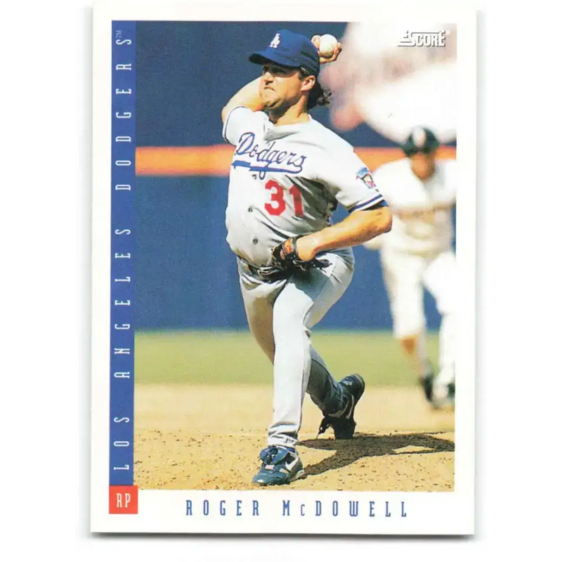 1993 Score #605 Roger McDowell NM-MT Los Angeles Dodgers Baseball Card - Baseball Card Single
