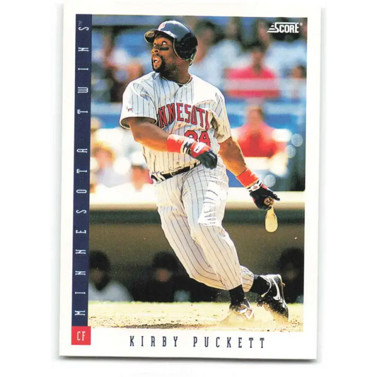 1993 Score #606 Kirby Puckett NM-MT Minnesota Twins Baseball Card - Baseball Card Single