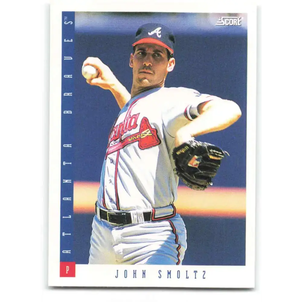 1993 Score #61 John Smoltz NM-MT Atlanta Braves Baseball Card - Baseball Card Single