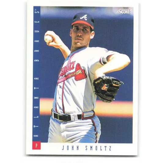 1993 Score #61 John Smoltz NM-MT Atlanta Braves Baseball Card - Baseball Card Single
