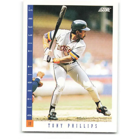 1993 Score #614 Tony Phillips NM-MT Detroit Tigers Baseball Card - Baseball Card Single