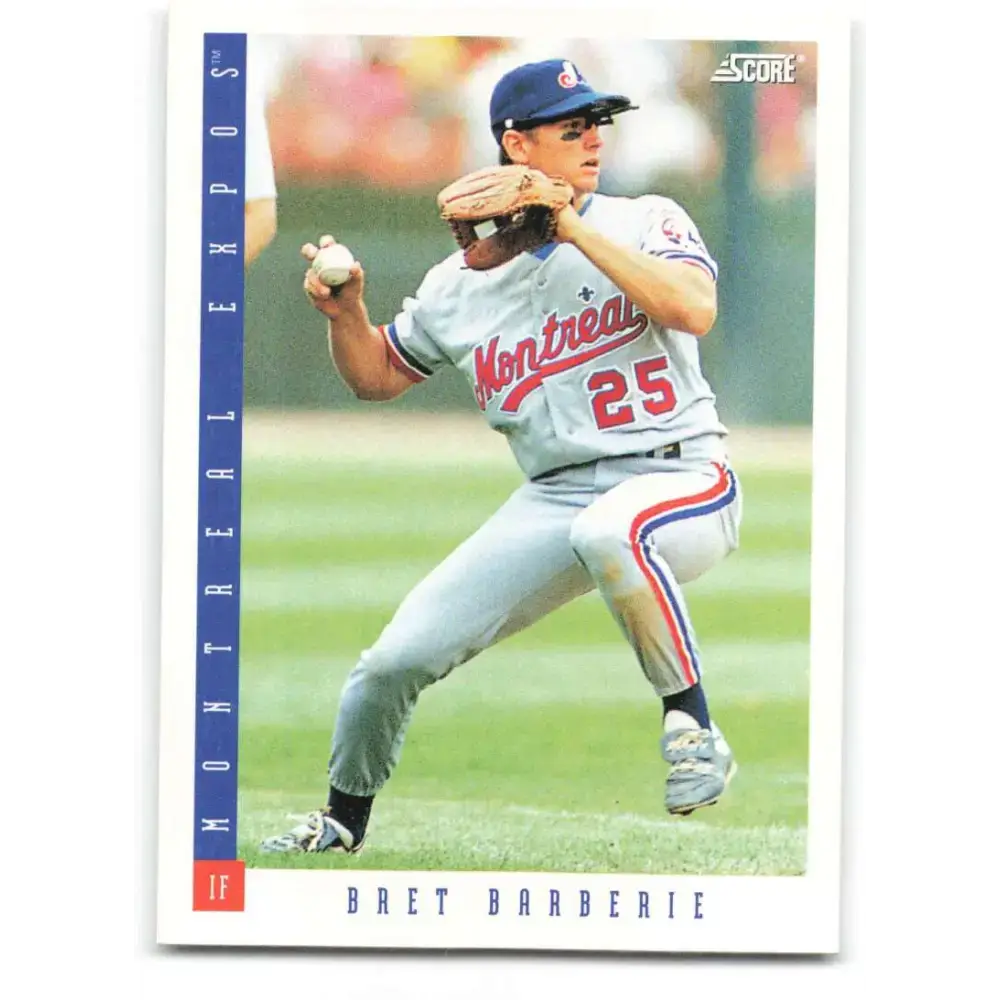 1993 Score #617 Bret Barberie NM-MT Montreal Expos Baseball Card - Baseball Card Single