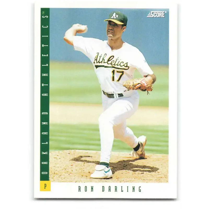 1993 Score #619 Ron Darling NM-MT Oakland Athletics Baseball Card - Baseball Card Single