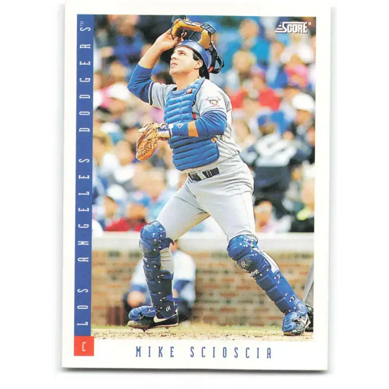 1993 Score #623 Mike Scioscia NM-MT Los Angeles Dodgers Baseball Card - Baseball Card Single
