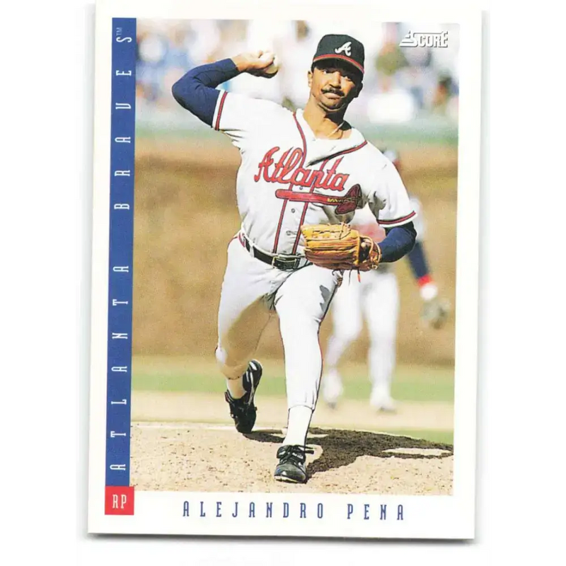 1993 Score #625 Alejandro Pena NM-MT Atlanta Braves Baseball Card - Baseball Card Single