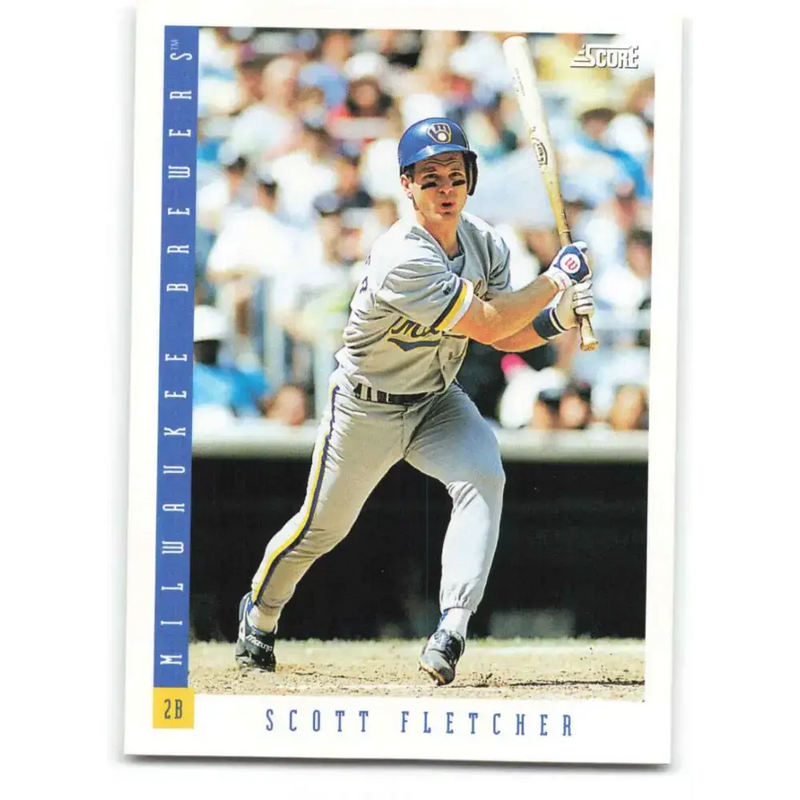 1993 Score #632 Scott Fletcher NM-MT Milwaukee Brewers Baseball Card - Baseball Card Single