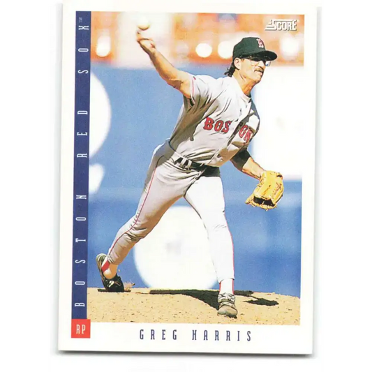 1993 Score #640 Greg Harris NM-MT Boston Red Sox Baseball Card - Baseball Card Single