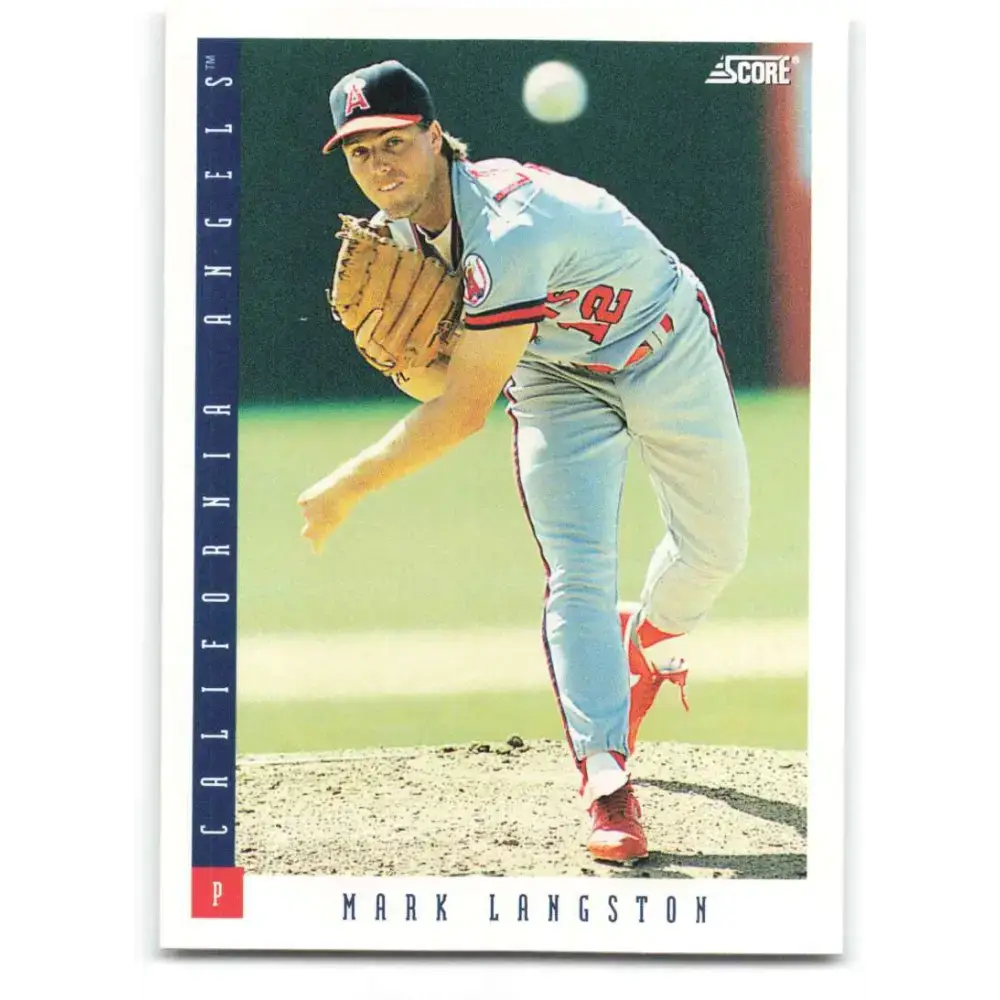 1993 Score #66 Mark Langston NM-MT California Angels Baseball Card - Baseball Card Single