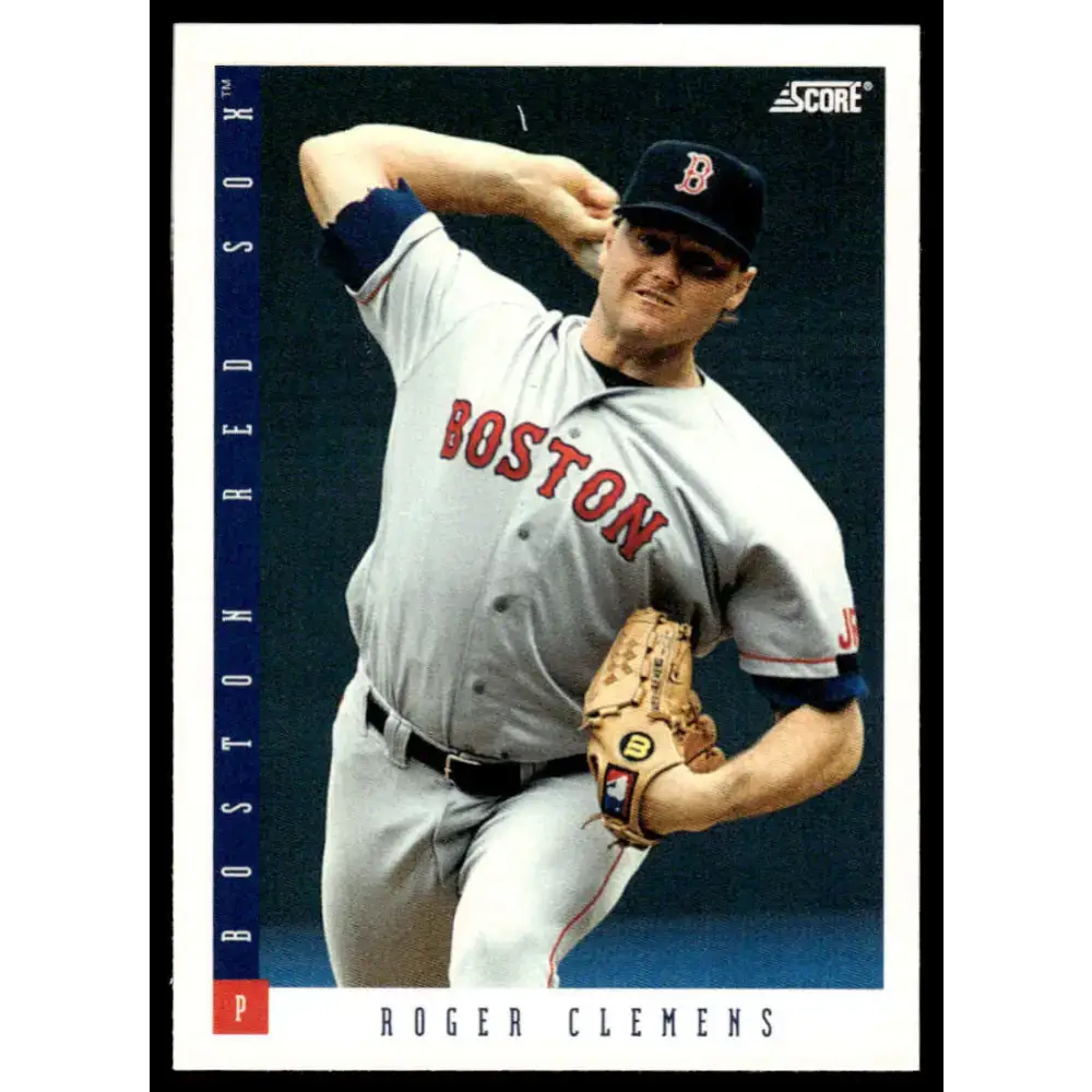 1993 Score #7 Roger Clemens EX/NM Boston Red Sox Baseball Card - Baseball Card Single