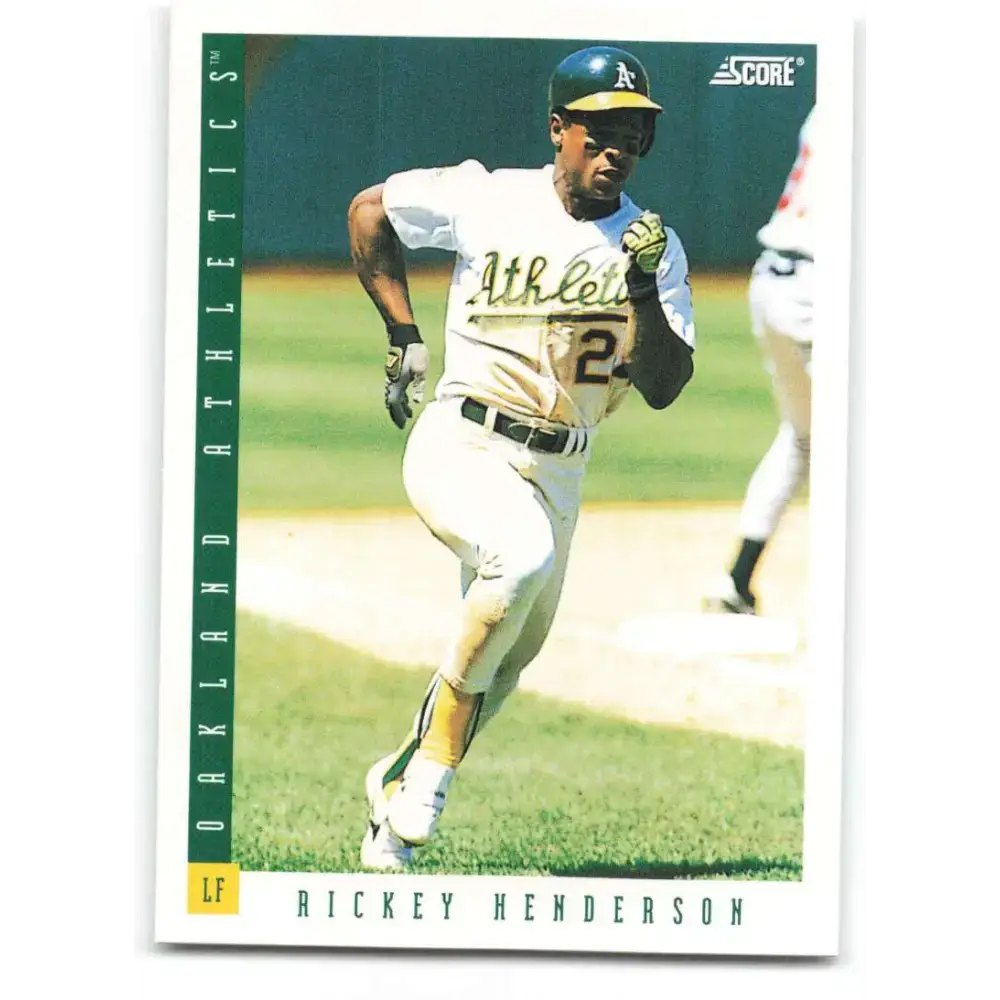 1993 Score #71 Rickey Henderson NM-MT Oakland Athletics Baseball Card - Baseball Card Single