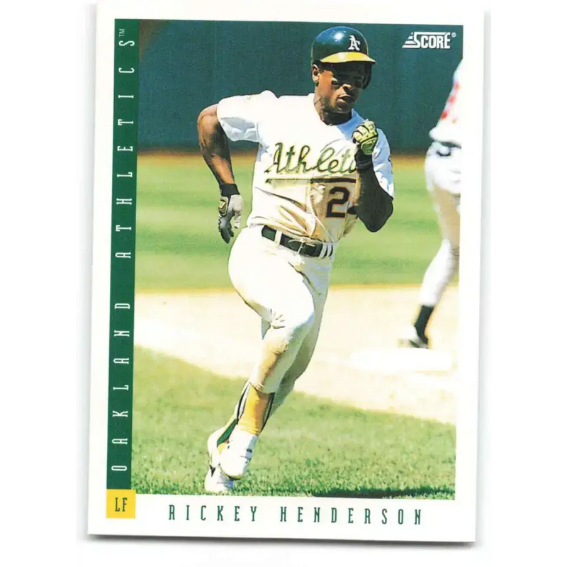 1993 Score #71 Rickey Henderson NM-MT Oakland Athletics Baseball Card - Baseball Card Single