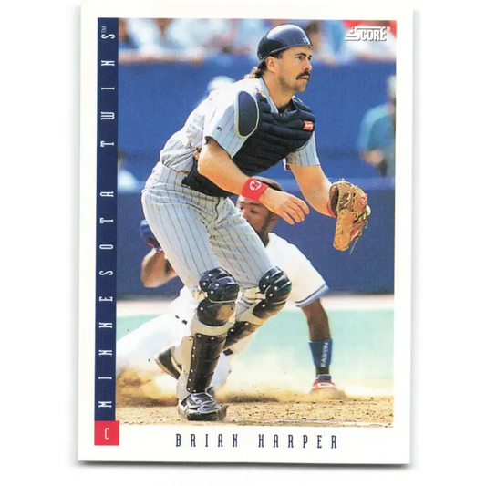 1993 Score #72 Brian Harper NM-MT Minnesota Twins Baseball Card - Baseball Card Single