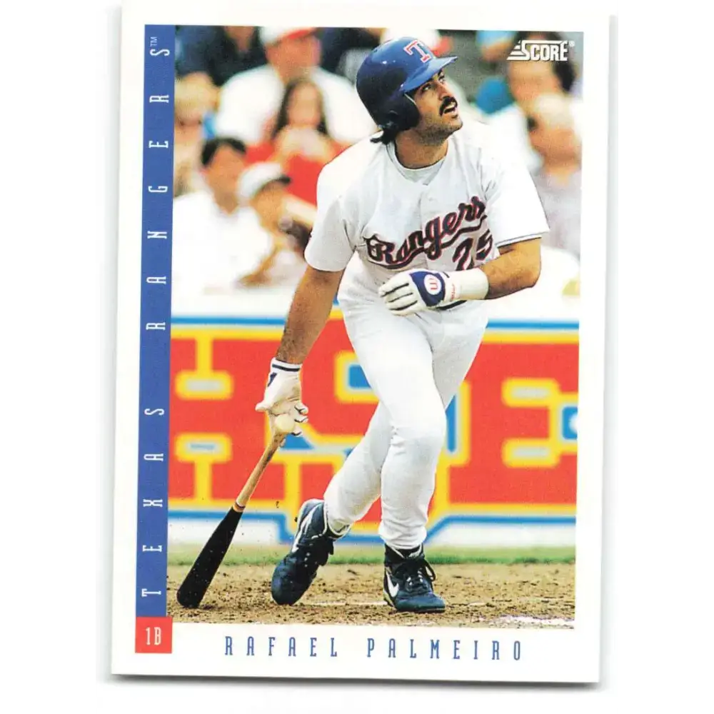 1993 Score #74 Rafael Palmeiro NM-MT Texas Rangers Baseball Card - Baseball Card Single