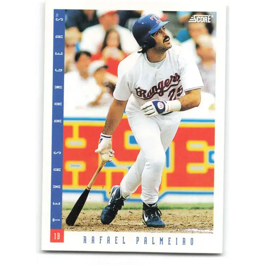 1993 Score #74 Rafael Palmeiro NM-MT Texas Rangers Baseball Card - Baseball Card Single