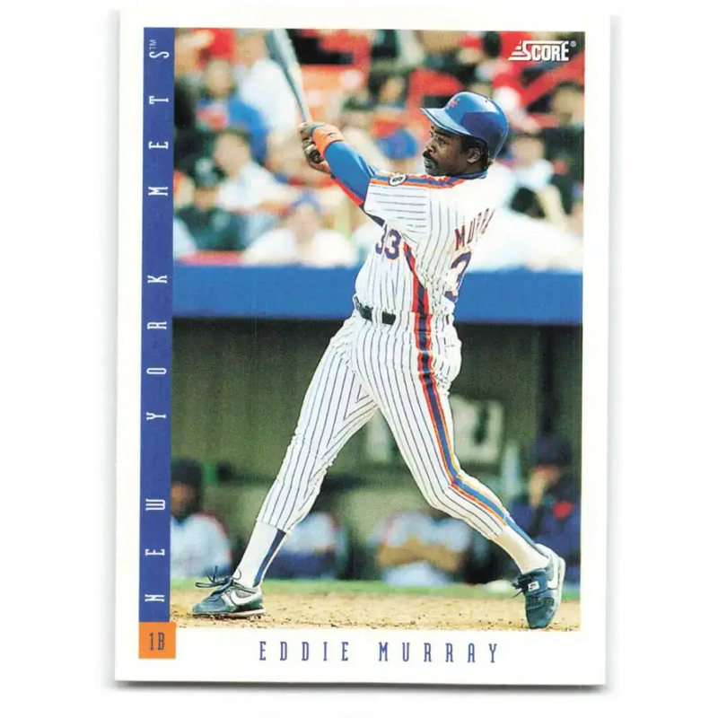 1993 Score #77 Eddie Murray NM-MT New York Mets Baseball Card - Baseball Card Single