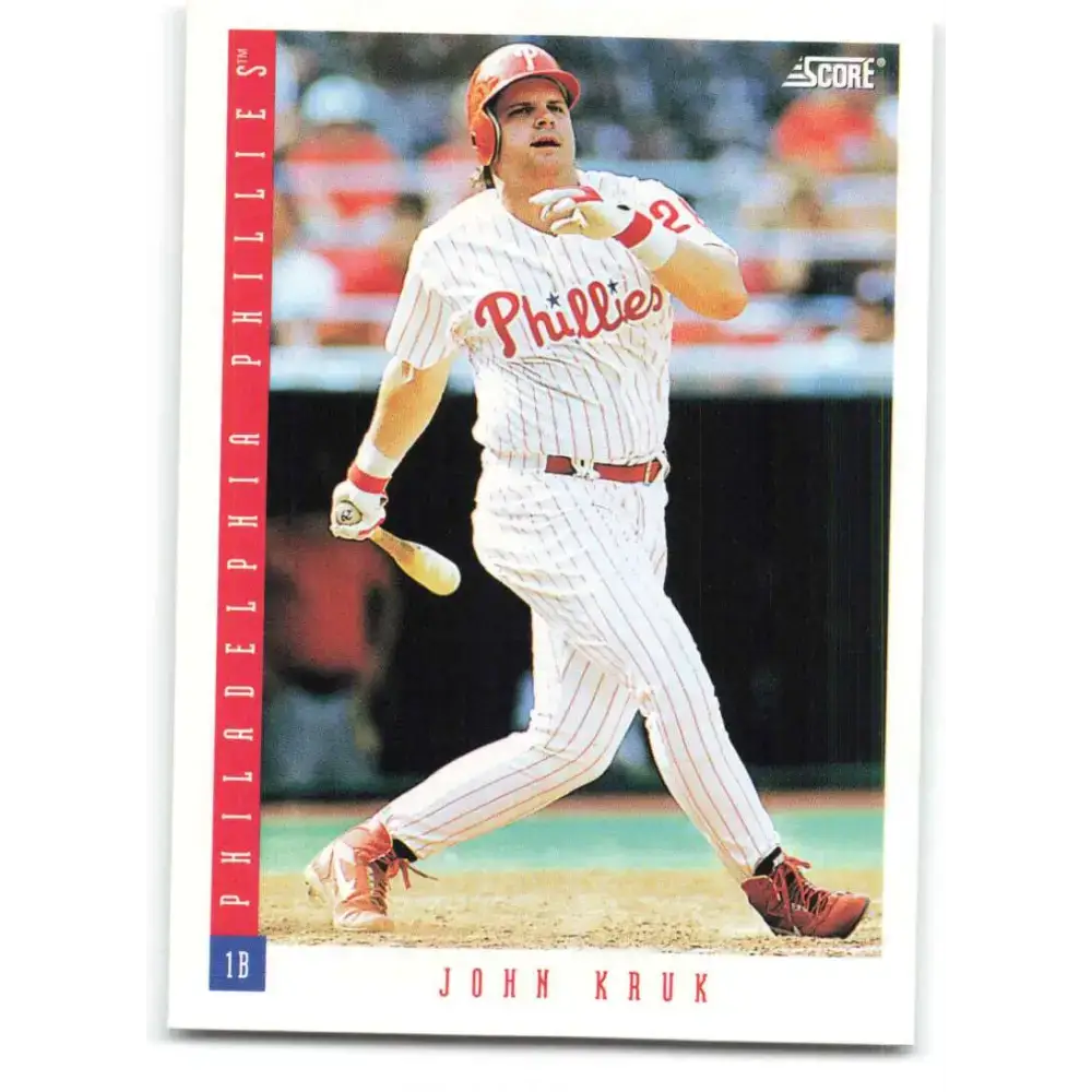 1993 Score #79 John Kruk NM-MT Philadelphia Phillies Baseball Card - Baseball Card Single