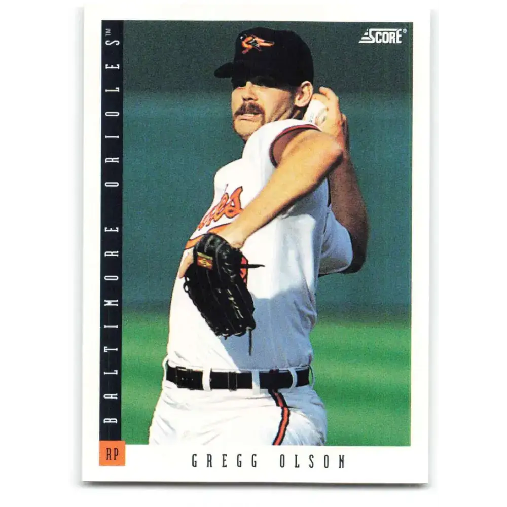 1993 Score #80 Gregg Olson NM-MT Baltimore Orioles Baseball Card - Baseball Card Single