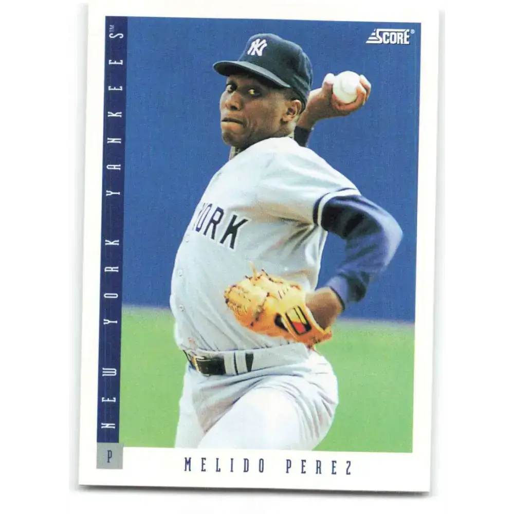 1993 Score #86 Melido Perez NM-MT New York Yankees Baseball Card - Baseball Card Single