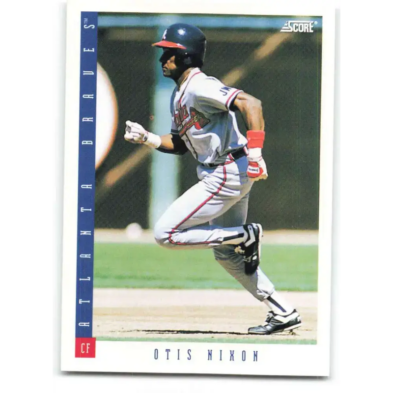 1993 Score #87 Otis Nixon NM-MT Atlanta Braves Baseball Card - Baseball Card Single