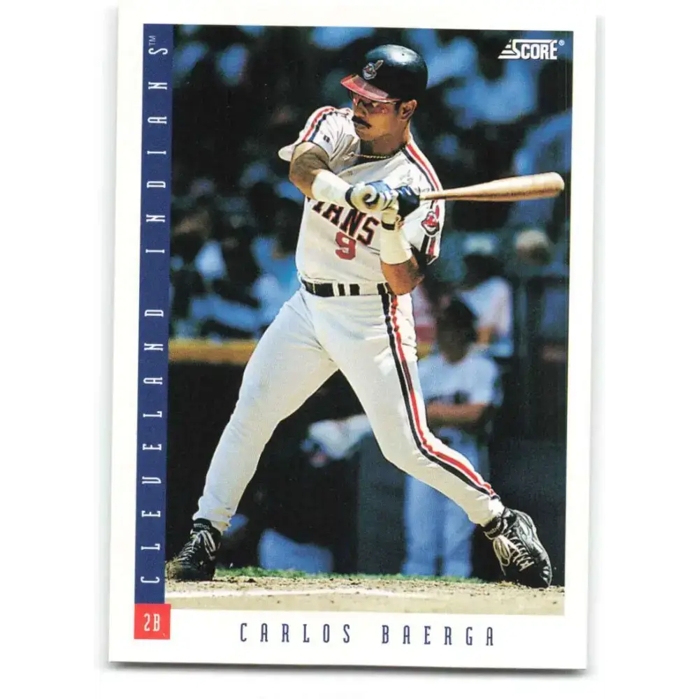 1993 Score #9 Carlos Baerga NM-MT Cleveland Indians Baseball Card - Baseball Card Single