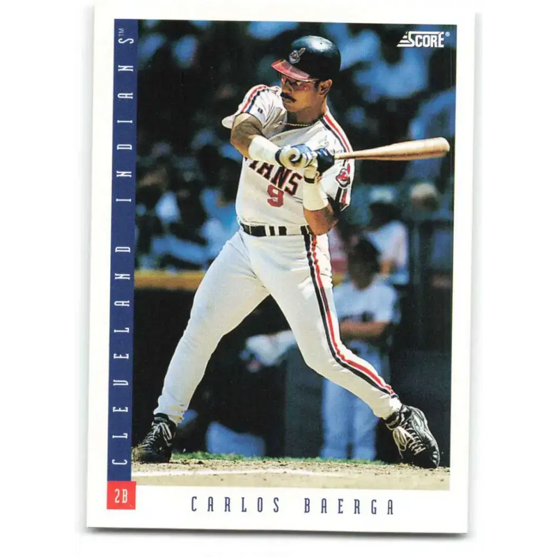 1993 Score #9 Carlos Baerga NM-MT Cleveland Indians Baseball Card - Baseball Card Single