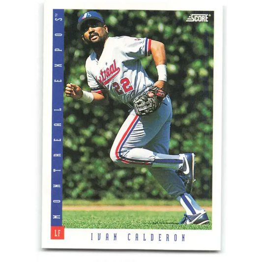 1993 Score #95 Ivan Calderon NM-MT Montreal Expos Baseball Card - Baseball Card Single