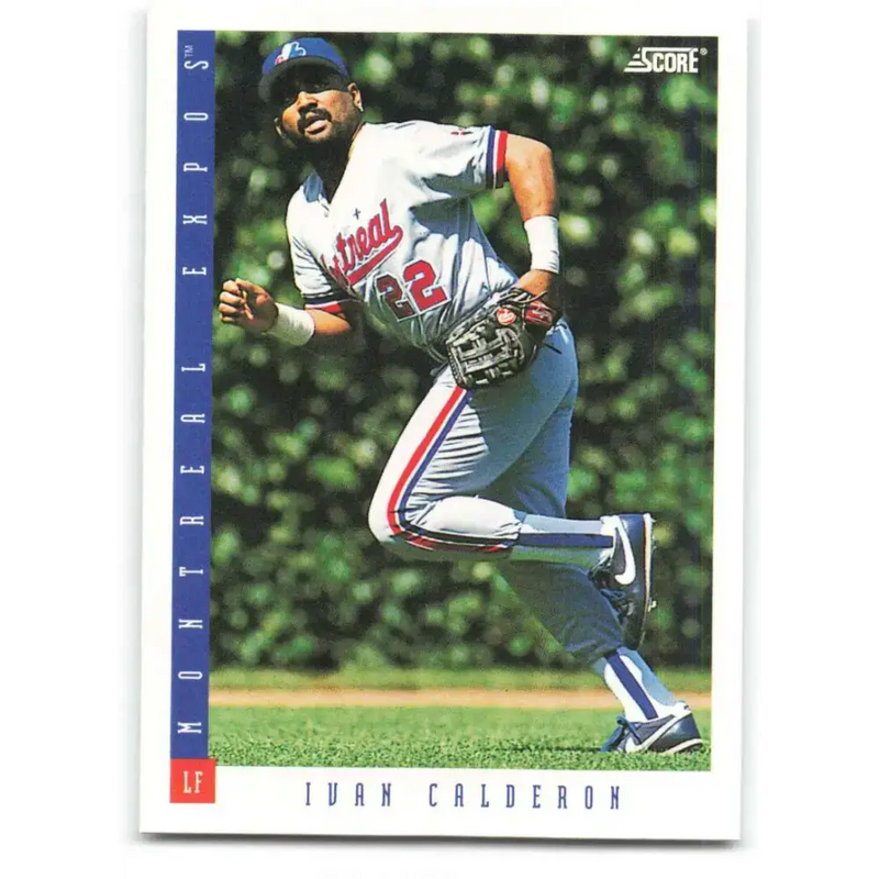 1993 Score #95 Ivan Calderon NM-MT Montreal Expos Baseball Card - Baseball Card Single