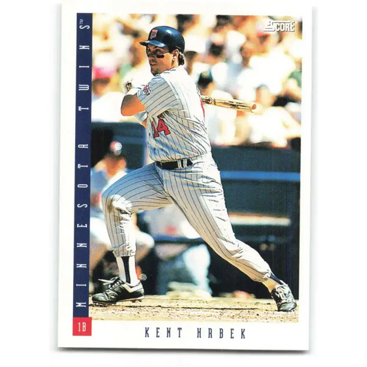 1993 Score #98 Kent Hrbek NM-MT Minnesota Twins Baseball Card - Baseball Card Single