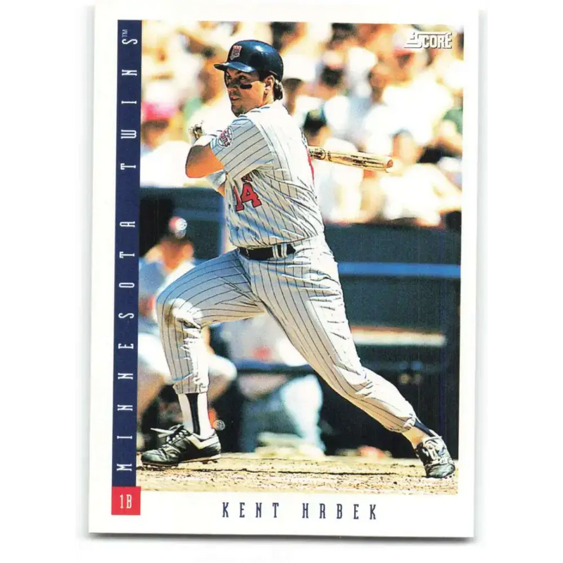 1993 Score #98 Kent Hrbek NM-MT Minnesota Twins Baseball Card - Baseball Card Single