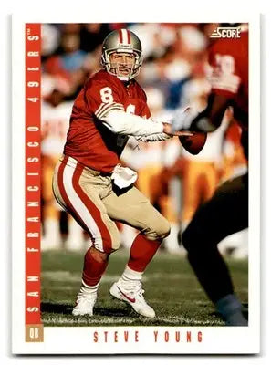 1993 Score Football Steve Young #16 San Francisco 49ers - Football Card Single