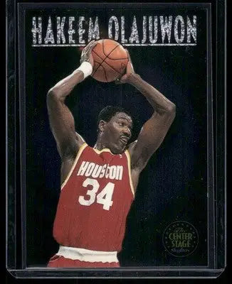 1993 SkyBox Center Stage Hakeem Olajuwon #CS6 Basketball - Basketball Card Single