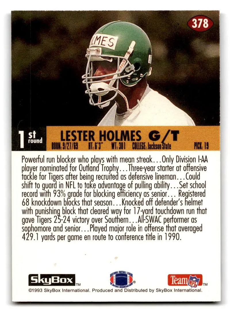 1993 SkyBox Impact #378 Lester Holmes - Football Card Single