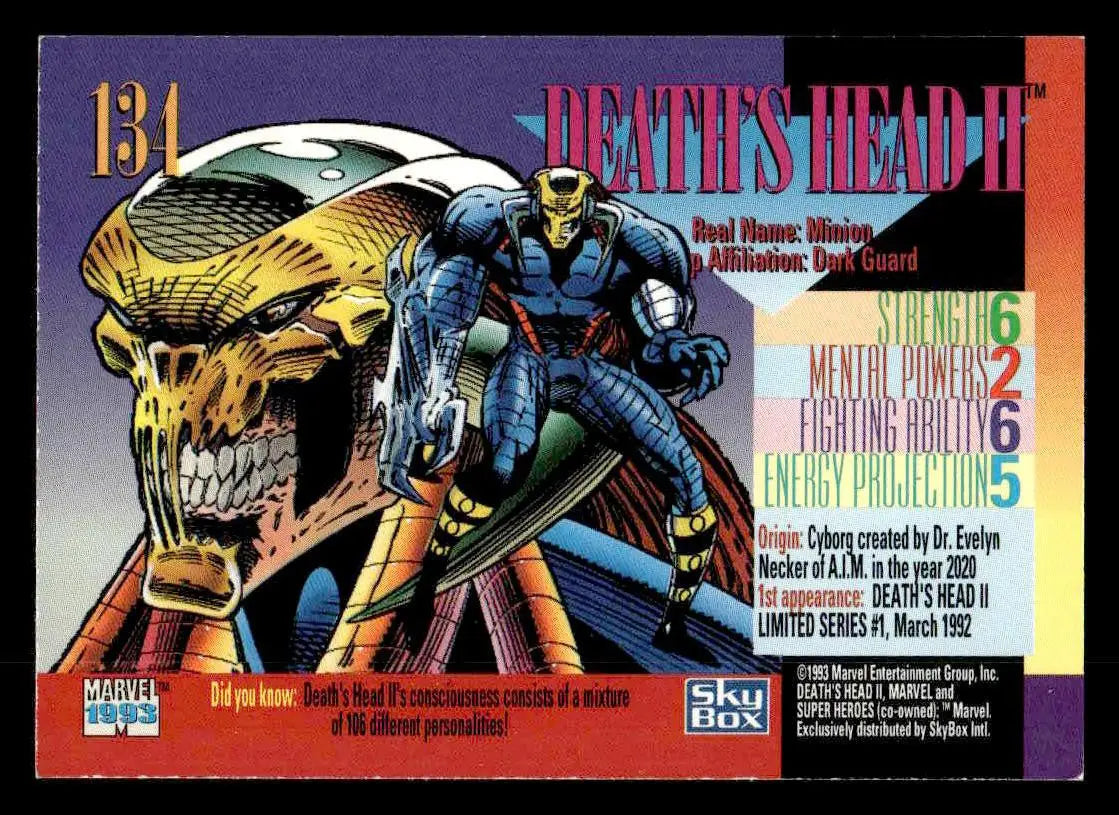1993 SkyBox Marvel Universe #134 Death’s Head II