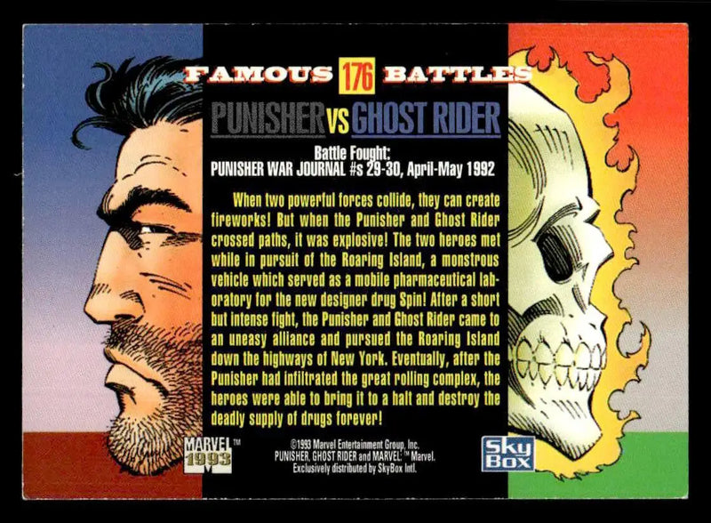 1993 SkyBox Marvel Universe #176 Punisher / Ghost Rider - Non-Sports Card Single