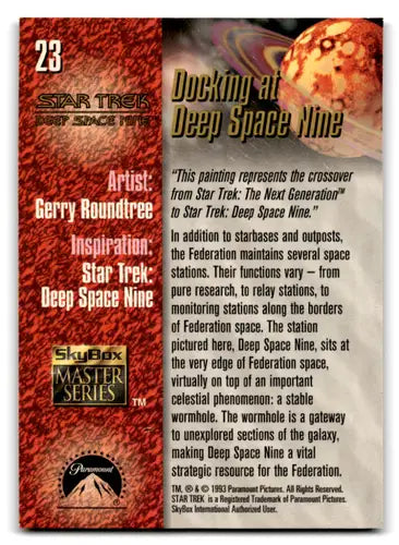 1993 Skybox Star Trek Master Series #23 Docking at Deep Space Nine NM N ID:70526 - Non-Sports Card Single