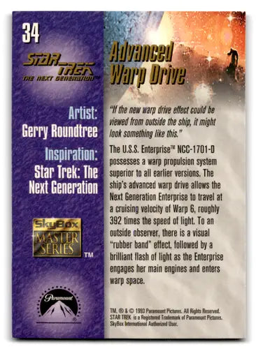 Star Trek Trading Card from 1993 Skybox Star Trek Master Series Advanced Warp Drive