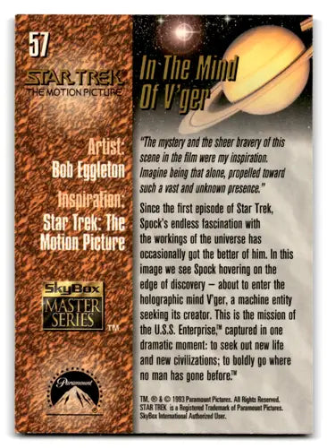 1993 Skybox Star Trek Master Series #57 In the Mind of V’ger NM Near Mi ID:70530 - Non-Sports Card Single