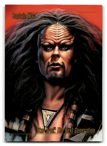 Skybox Star Trek Captain Klaa trading card from Star Trek Master Series 1993 trek master