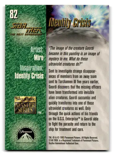1993 Skybox Star Trek Master Series #82 Identity Crisis NM Near Mint ID:70520 - Non-Sports Card Single