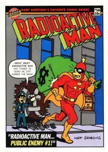 1993 SkyBox The Simpsons Radioactive Man #R9 Public Enemy 1 NM-MT ID:34909 - Non-Sports Card Single