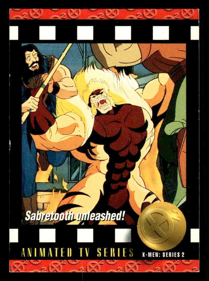 1993 SkyBox X-Men Series 2 #91 Sabretooth unleashed! - Non-Sports Card Single