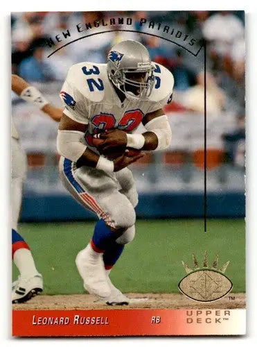 1993 SP #169 Leonard Russell New England Patriots Football Cards NM ID:64735 - Football Card Single