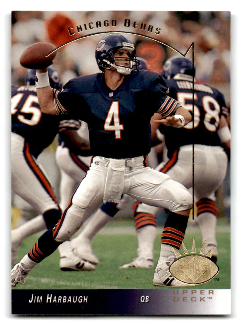 1993 SP Football Jim Harbaugh #42 Chicago Bears - Football Card Single