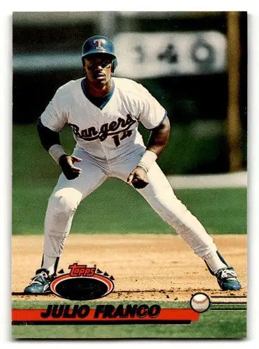 1993 Stadium Club #651 Julio Franco Texas Rangers Baseball Cards EX/ ID:59642 - Baseball Card Single