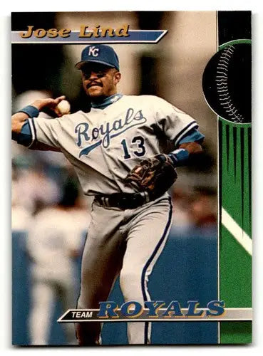 1993 Stadium Club Kansas City Royals #10 Jose Lind Kansas City Royal ID:61468 - Baseball Card Single